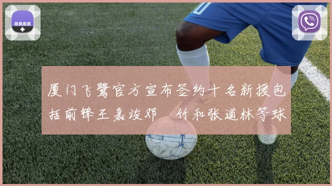 厦门飞鹭官方宣布签约十名新援包括前锋王嘉竣邓棽竹和张道林等球员